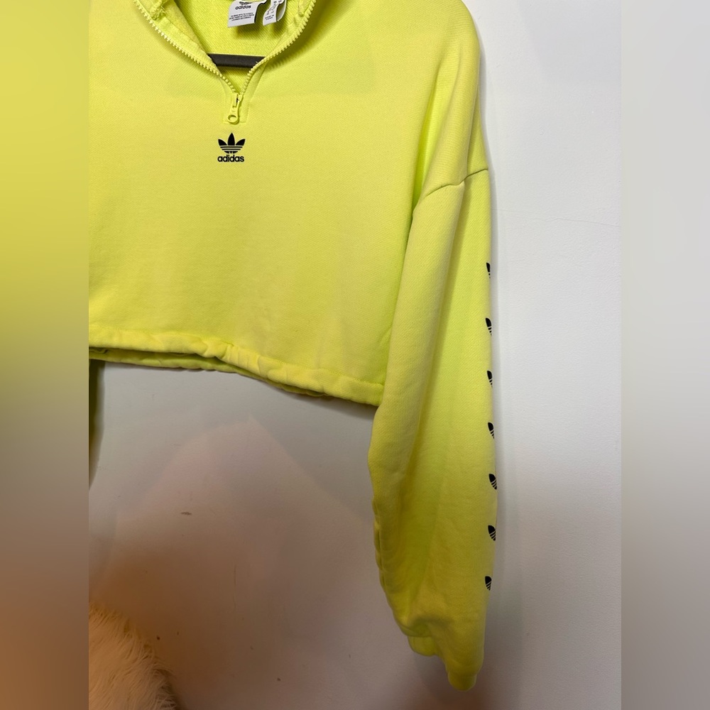 Adidas Quarter Zip Crop Sweater - Picture 6 of 8